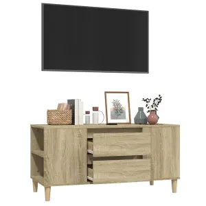 Berkfield TV Cabinet Sonoma Oak 102x44.5x50 cm Engineered Wood