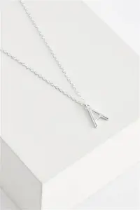 Girls Next Sterling Silver A Initial Necklace - Sterling Silver A