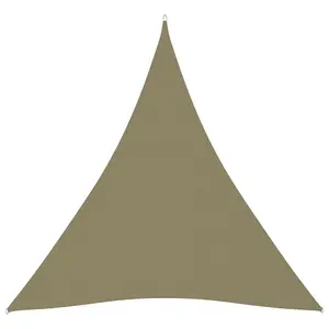 Berkfield Sunshade Sail Oxford Fabric Triangular 4x5x5 m Beige