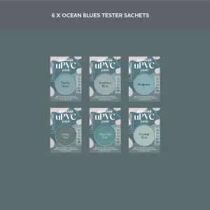 Rust-Oleum Mid Blue Satin uPVC Paint Tester Samples - 10ml