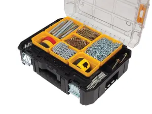 2 x Dewalt DWST1-71194 TStak V Clear Lid Stackable Tool Fixing Organiser Case