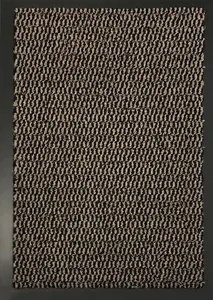 Serdim Rugs Non Slip Dirt Trapper Rubber Edged PVC Barrier Door Entrance Mats Brown 80x140 cm