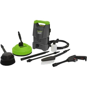 Pressure Washer with Total Stop System & Accessory Kit - 110bar - 1700W Motor