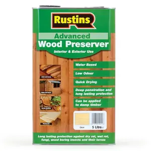 Rustins Advanced Wood Preserver - Clear 1ltr