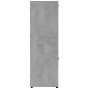 Berkfield Book Cabinet Concrete Grey 90x30x90 cm Engineered Wood