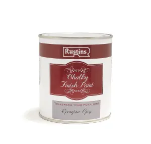 Rustins Chalky Finish Paint Georgian - Grey 250ml