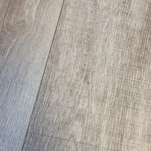 White Modern Wood Effect Anti-Slip Vinyl Flooring For Kitchen, Bathroom, 2.5mm Thick Vinyl Sheet-4m(13'1") X 2m(6'6")-8m²