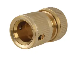 Faithfull SB3007A Brass Female Water Stop Connector 12.5mm (1/2in) FAIHOSEWC