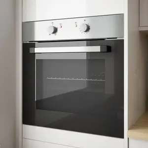 CSB60A Built-in Single Conventional Oven - Chrome effect