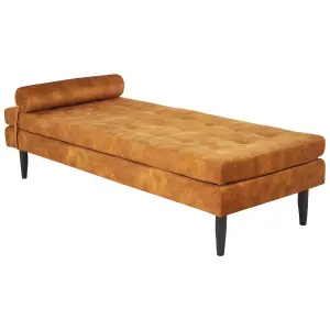 Velvet Chaise Longue Yellow USSEL