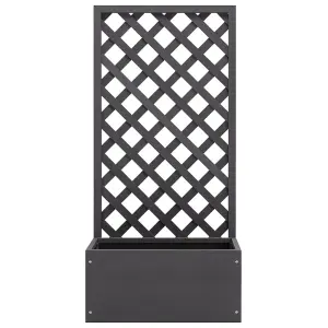 Berkfield Trellis Planter 65x30x135 cm WPC