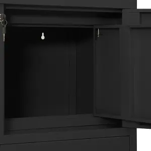 Berkfield Office Cabinet Anthracite 90x40x102 cm Steel