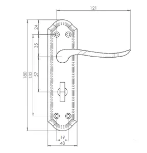 Carlisle Brass Lytham Chrome Lever Bathroom Handle with Bathroom Turn Dual Finish