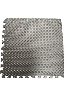 EVA Interlocking Floor Mats Set of 18 Black