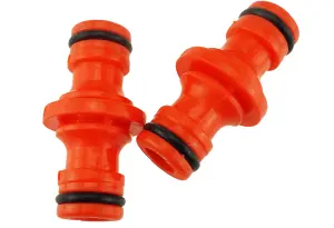 Universal garden hose double male hose connector/joiner/adaptor (connects to all other quality hose fittings)