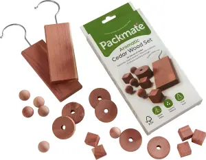 Packmate - 28pc Aromatic Cedar Wood Assortment Set