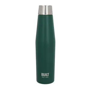 BUILT Stainless Steel Water Bottle Insulated  Sports Green Gym Travel Flask 540ml