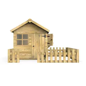 Rebo Orchard 4FT x 4FT Children's Wooden Garden Playhouse - Robin