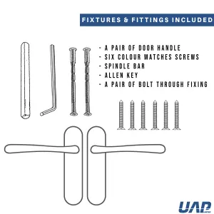 Intelligent Hardware - Internal Door Handle - Palace - Lever on Backplate - Lever Lock Furniture - Chrome