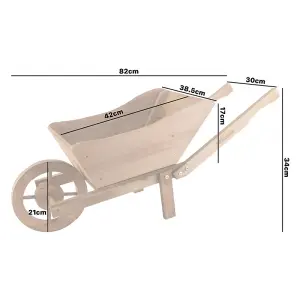 Woodside Wooden Wheel Barrow Planter