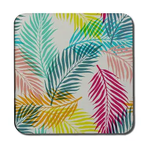 Multi Coloured Tropical Leaves (Coaster) / Default Title