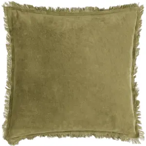 Yard Jaye Velvet Fringed Polyester Filled Cushion