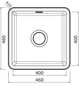 Clearwater Metro Ceramic Sea Mist Kitchen Sink Single Bowl Undermount/ Inset - MET1040G + Waste Kit