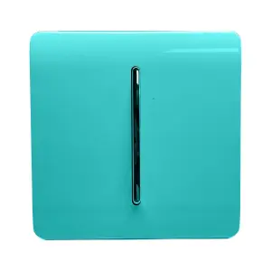 Trendi Switch 10A Triple Pole Bathroom Fan Isolator Switch in Bright Teal