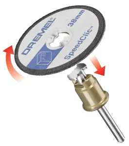 Dremel EZ SpeedClic Metal Cutting disc 38mm x 1.25mm, Pack of 5