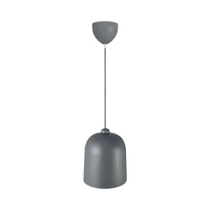 Nordlux DFTP Angle Indoor Dining Living Kitchen Hallway Pendant E27 In Grey (Diam) 20.6cm