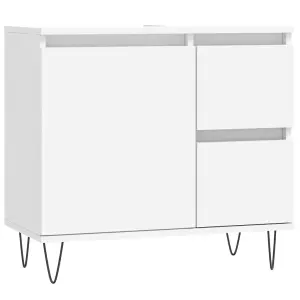 Berkfield Bathroom Cabinet White 65x33x60 cm Engineered Wood