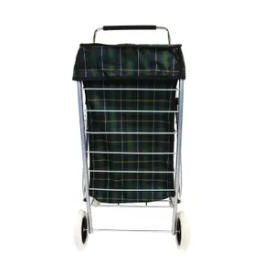 Oypla 4 Wheel Folding Shopping Trolley Bag Cart Market Laundry