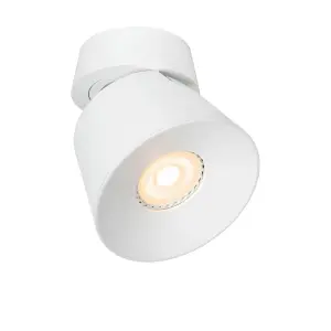 Lucide Trigono Modern Ceiling Spotlight 10.5cm- 1xGU10 - White