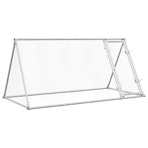 Chicken Cage Silver 200x105x91 cm Galvanised Steel