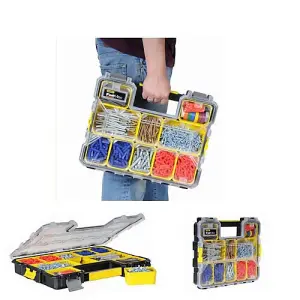 Stanley FatMax Pro Shallow Organiser Stackable System 1-97-519 Twin Pack X 2