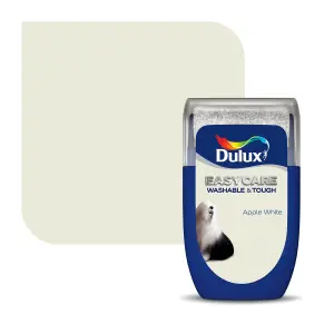 Dulux Easycare Washable & Tough Apple white Matt Wall & ceiling Emulsion paint, 30ml Tester pot