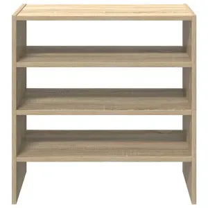 Berkfield Shoe Racks 2 pcs Stackable Sonoma Oak 60x30x30.5 cm