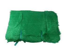 Strong Net Woven Sacks Wood Log Logs Kindling Vegetables Mesh Bags - 45cm x 60cm Green 100 pack