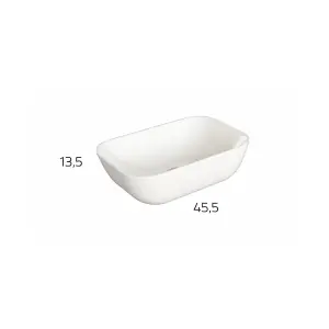 Banyetti Zeus 455mm Countertop Basin - Gloss White