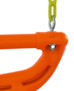 Swingan - Glider Swing Seat - Two Kids Seater - Playground Sets & Accessories for Children - Orange & Yellow