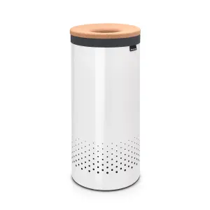 Brabantia White Laundry bin, 35L