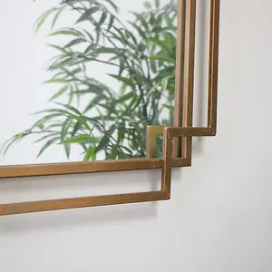 Melody Maison Copper Foiled Wall Mirror 94cm x 48cm