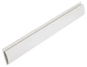 FloPlast White H Soffit trim, (L)2500mm