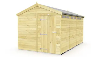 DIY Sheds 8x15 Apex Security Shed - Double Door