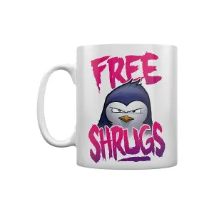 Psycho Penguin Free Shrugs Mug White/Pink (One Size)