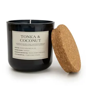 Apothecary Black Tonka & Coconut Medium Jar candle