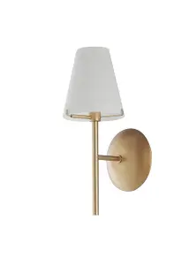 Luminosa CANTO Wall Lamp with Shade Gold 12x30.5x16.5cm