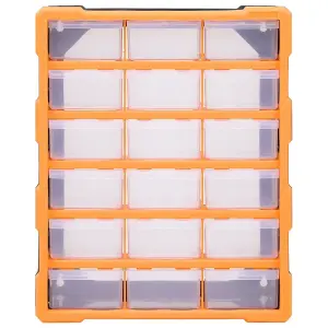 Berkfield Multi-drawer Organiser with 18 Middle Drawers 38x16x47 cm