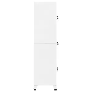 Berkfield Locker Cabinet White 38x45x180 cm Steel