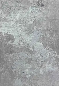 Modern Abstract Sprayed Grunge Texture Area Rugs Grey 200x290 cm